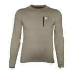 Picture of Carhartt UH0110M UH0110-M ForceHeavyweight Heathered Knit Base Layer Crewneck Pocket Top